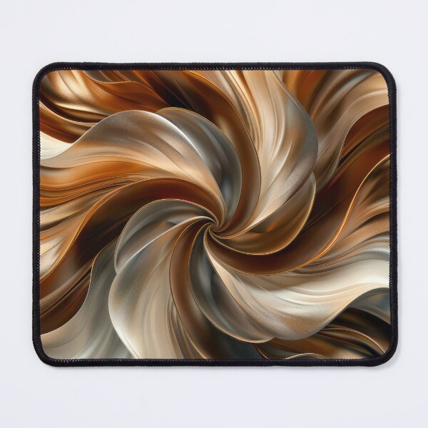 Item preview, Gold and Bronze Metallic Swirl Digital Art designed and sold by MargaretWiktor.