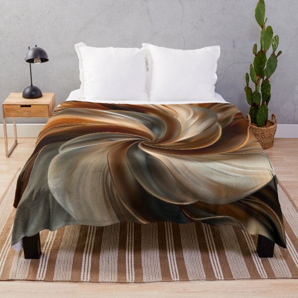 Item preview, Gold and Bronze Metallic Swirl Digital Art designed and sold by MargaretWiktor.