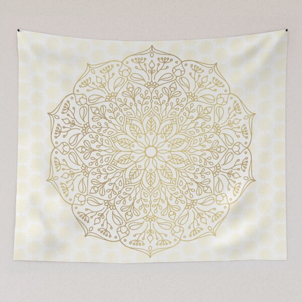 Item preview, Gold Mandala designed and sold by Kelly Dietrich Mandala & Fractal Art.