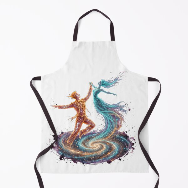 Item preview, Cosmic Ballroom Dance Glowing Wireframe Couple Dancing Sci-Fi designed and sold by One City Two Children Studio.
