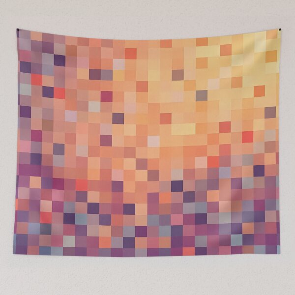 Item preview, Colorful Pixel Squares designed and sold by shelteredinside.
