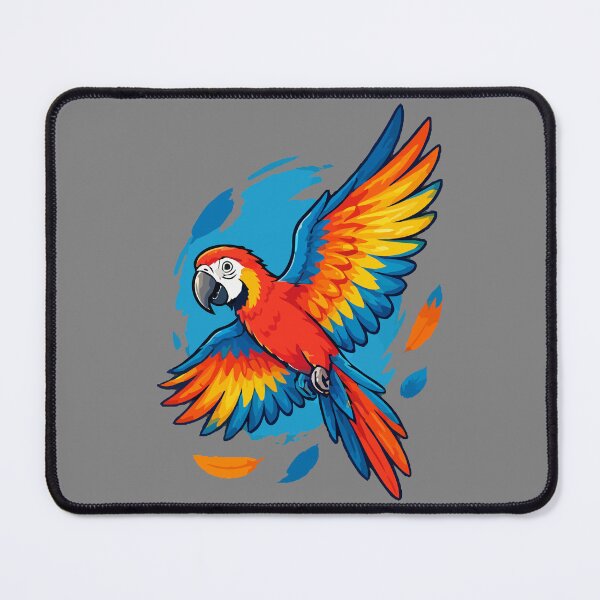 Item preview, Scarlet Macaw Parrot in Flight, Colorful Flying Feathers Wildlife Art designed and sold by TimerX.