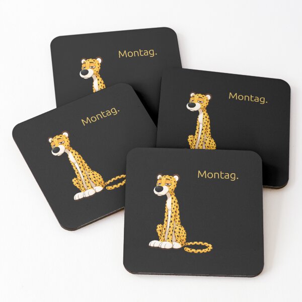 Item preview, Tired Cheetah with Dark Circles – Monday Mood Funny Design designed and sold by Maison de Mabiti.
