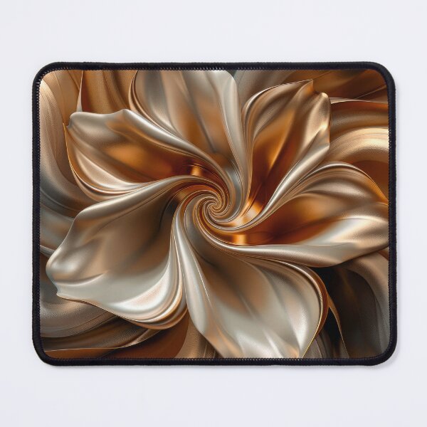 Item preview, Gilded Blossom - Metallic Floral Abstract and Fluid Digital Art designed and sold by MargaretWiktor.