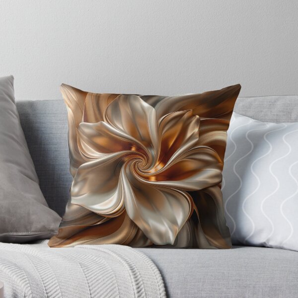Item preview, Gilded Blossom - Metallic Floral Abstract and Fluid Digital Art designed and sold by MargaretWiktor.
