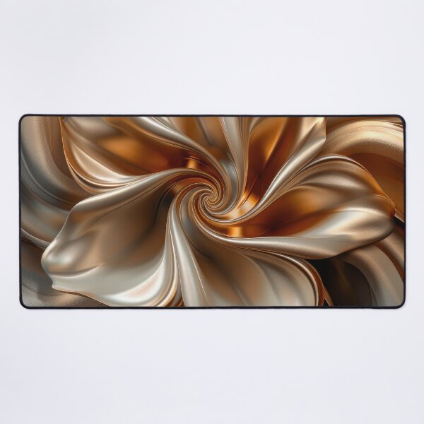 Item preview, Gilded Blossom - Metallic Floral Abstract and Fluid Digital Art designed and sold by MargaretWiktor.