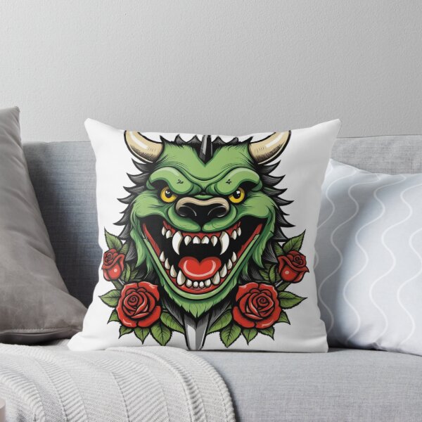Item preview, Wisconsin Hodag With Roses designed and sold by Five Reasons Designs.