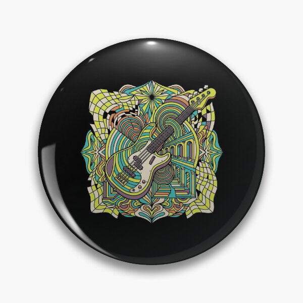 Item preview, Psychedelic Bass Dimension — Abstract Electric Bass Art designed and sold by Etch-art.
