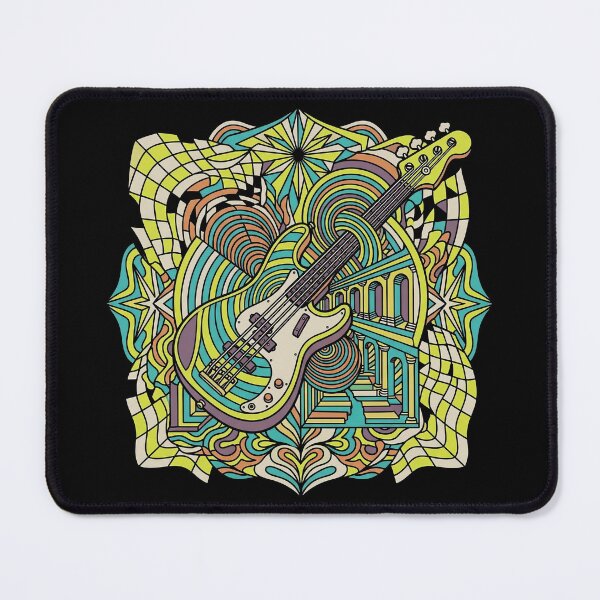Artikelvorschau, Psychedelic Bass Dimension – Abstrakte E-Bass-Kunst entworfen und verkauft von Etch-art.