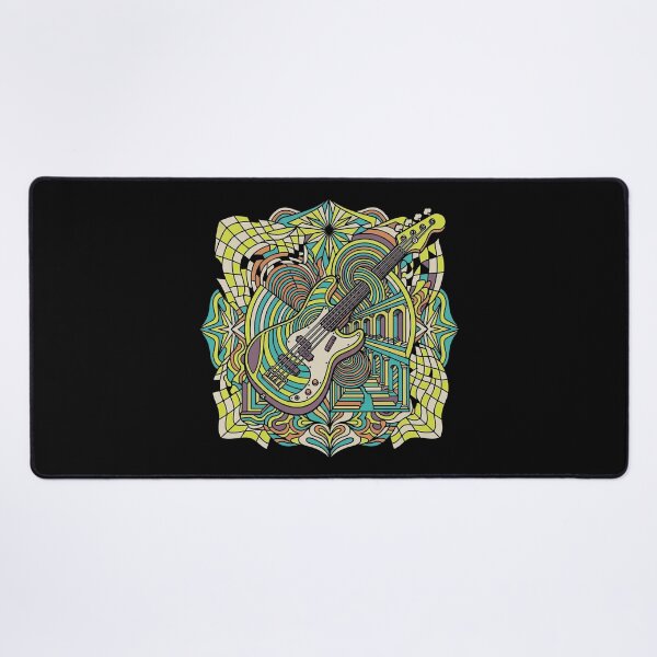 Item preview, Psychedelic Bass Dimension — Abstract Electric Bass Art designed and sold by Etch-art.