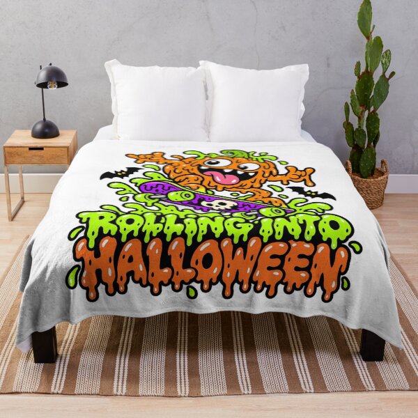 Item preview, Rolling Into Halloween Skateboarding Pumpkin Monster designed and sold by Thai Vibe Studio.