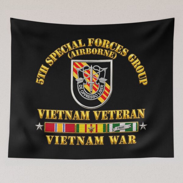 Item preview, 5th Special Forces Group - Vietnam Veteran w VN SVC - 3D - Transparent designed and sold by Military Insignia Products.