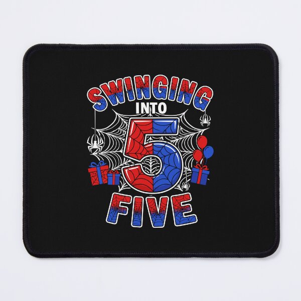 Item preview, Kids Swinging Into Two 5 nd Birthday Spiders 5 Year Old Boys designed and sold by Designart68.