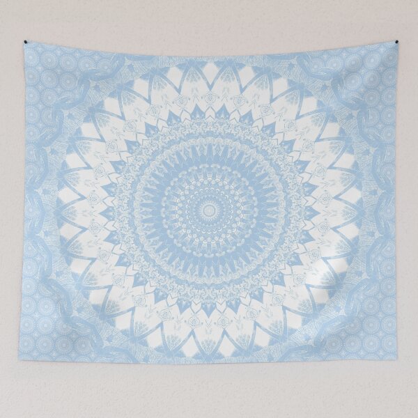 Item preview, Baby Blue Boho Mandala designed and sold by Kelly Dietrich Mandala & Fractal Art.