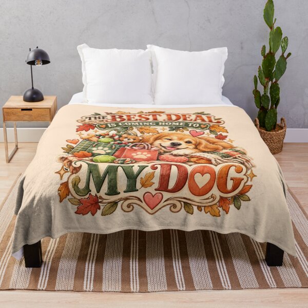 Item preview, Heartwarming Dog Mom Quote Cozy Autumn Pet Lover Art designed and sold by Im-Ara.