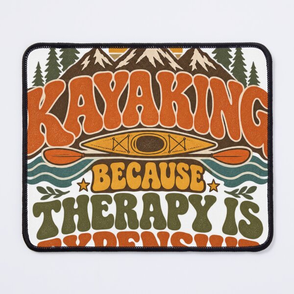 Item preview, Kayaking Because Therapy Is Expensive Vintage Retro Kayak Design designed and sold by urbinet.