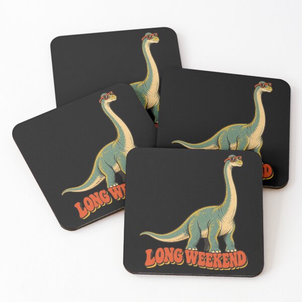Item preview, Long Weekend Funny Dinosaur designed and sold by Pandaburba.