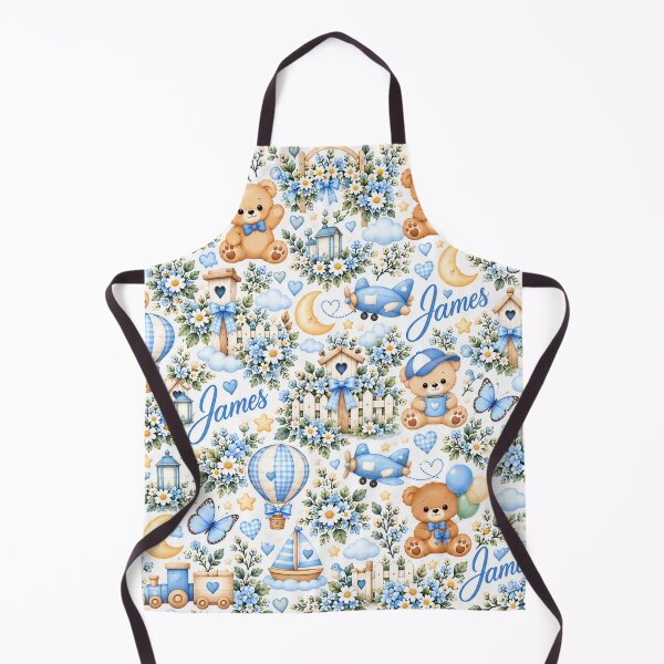 Artikelvorschau, James Teddy Bear Nursery – Blue Adventure Baby Blanket Pattern entworfen und verkauft von HO•Designs.