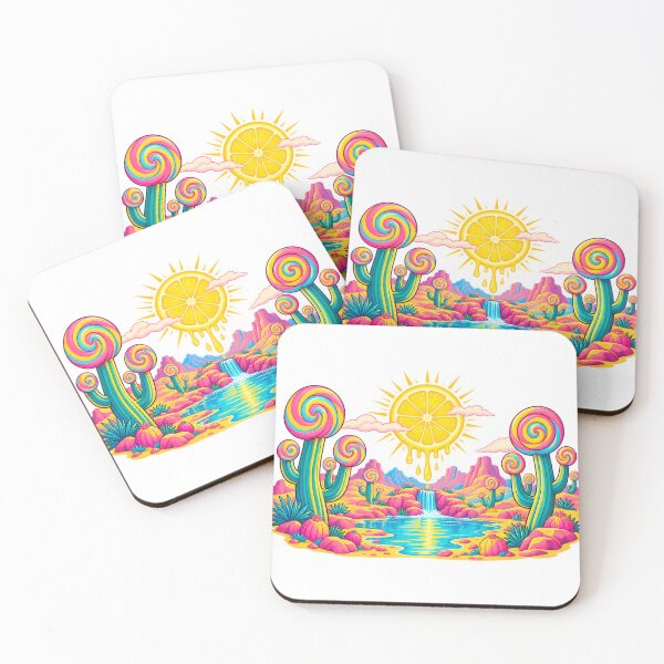 Item preview, Lemon Sun and Lollipop Cacti Desert designed and sold by Win Hardy.