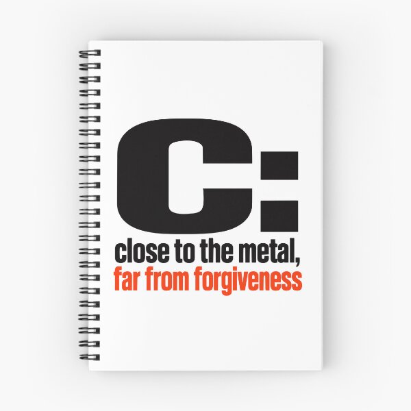 Item preview, Close To The Metal Far From Forgiveness Funny Programmer Typography designed and sold by ThreadQuirk.