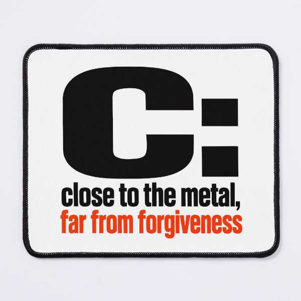 Item preview, Close To The Metal Far From Forgiveness Funny Programmer Typography designed and sold by ThreadQuirk.
