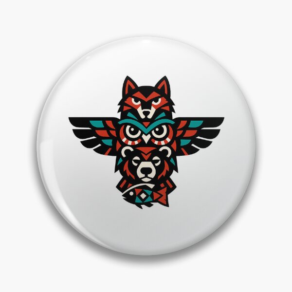 Item preview, Geometric Totem Animal Icon designed and sold by Le Grand Requin.