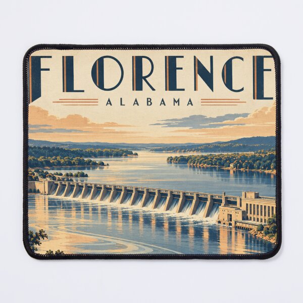 Item preview, Alabama Vintage Tennessee River Travel Art designed and sold by Eclipse 3699.