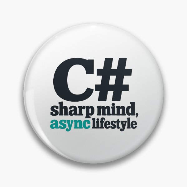 Item preview, C Sharp Mind Async Lifestyle Programming Typography Design designed and sold by ThreadQuirk.