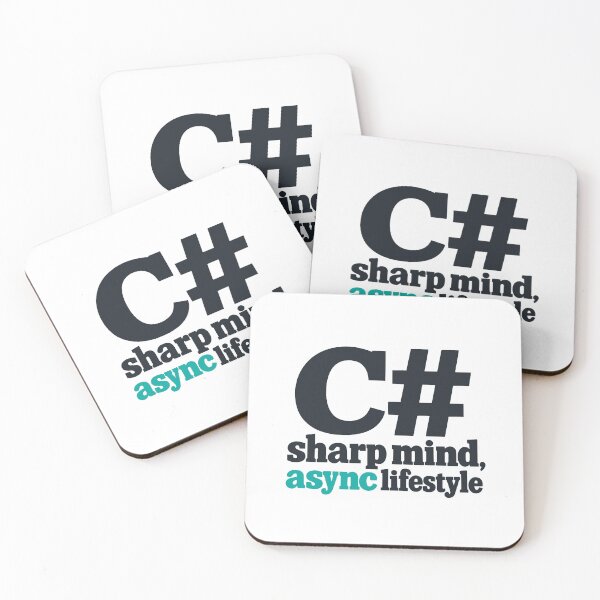 Artikelvorschau, C Sharp Mind Async Lifestyle Programmierung Typografie Design entworfen und verkauft von ThreadQuirk.