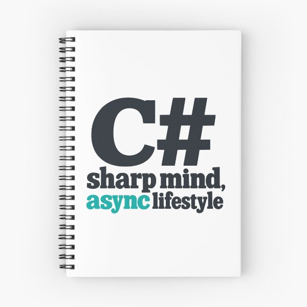 Item preview, C Sharp Mind Async Lifestyle Programming Typography Design designed and sold by ThreadQuirk.