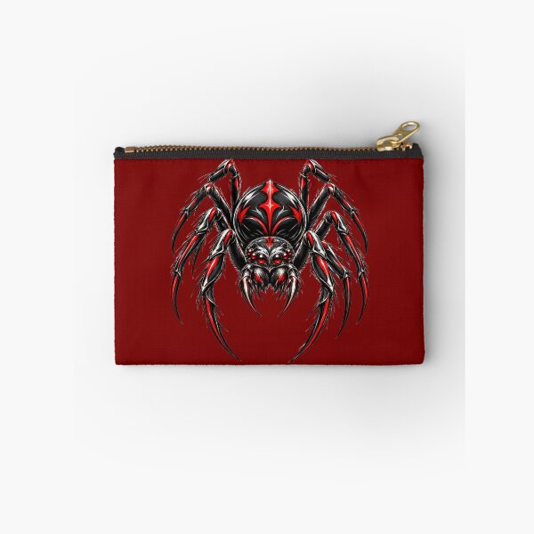 Item preview, Cyberpunk Black Widow Spider – Aggressive Red and Black Gothic Art designed and sold by charmaroundyou.