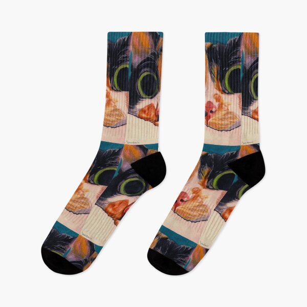 Item preview, Stylized Funny Cat Drawing Design designed and sold by Sara93.