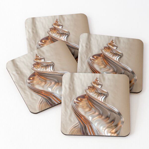 Item preview, Metallic Spiral Shell - Modern Minimalist Art designed and sold by MargaretWiktor.