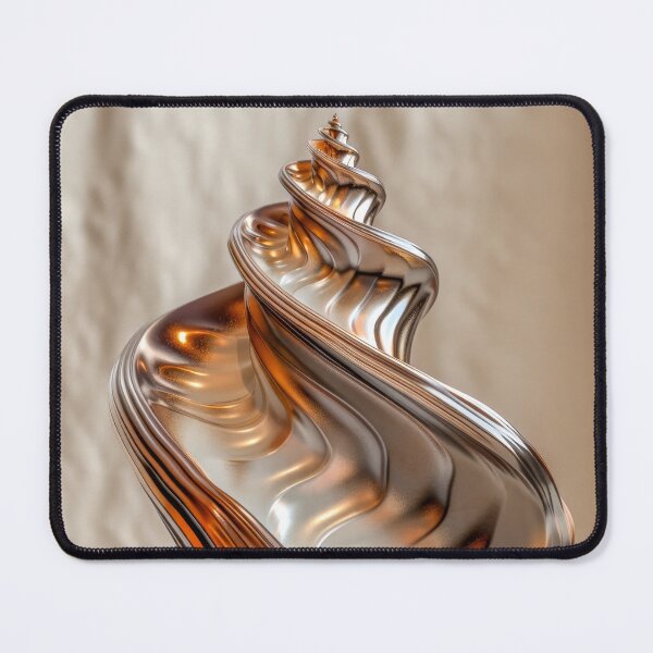 Item preview, Metallic Spiral Shell - Modern Minimalist Art designed and sold by MargaretWiktor.