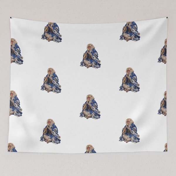 Item preview, Snow Monkey Playing a Bamboo Flute designed and sold by Mono.fi Studios.