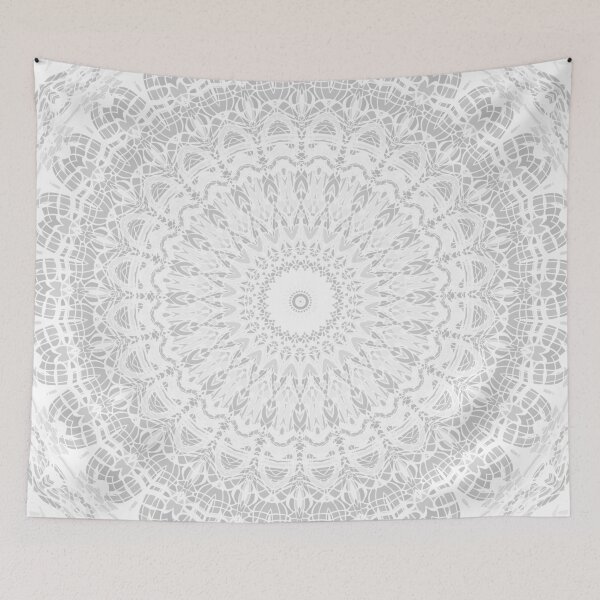 Item preview, Grey Threads Mandala designed and sold by Kelly Dietrich Mandala & Fractal Art.