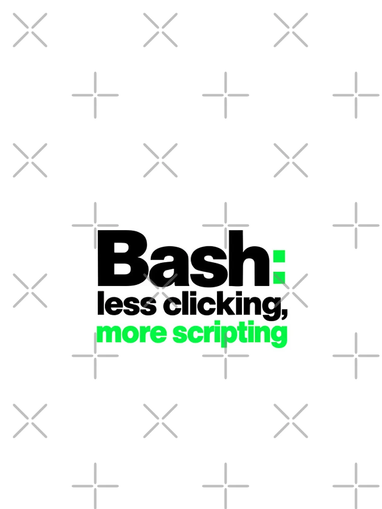 Thumbnail 4 of 4, iPhone Case, Bash Less Clicking More Scripting Funny Programmer Typography designed and sold by ThreadQuirk.