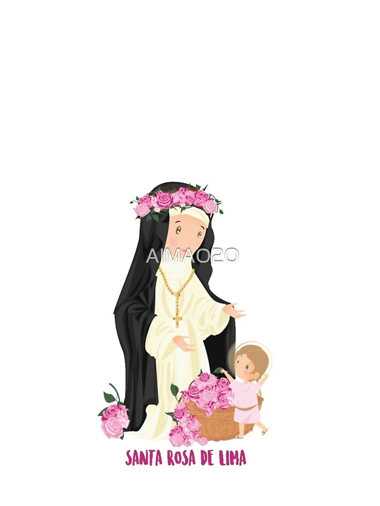 Aperçu 4 sur 4. Coque iPhone avec l'œuvre Saint Rose of Lima  créée et vendue par AlMAO2O.