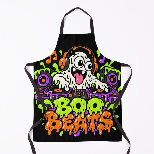 Item preview, Boo Beats Cute Ghost DJ Halloween Music designed and sold by Thai Vibe Studio.