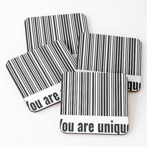 Item preview, Aesthetic Barcode - You Are Unique Motivational Quote designed and sold by JR78.