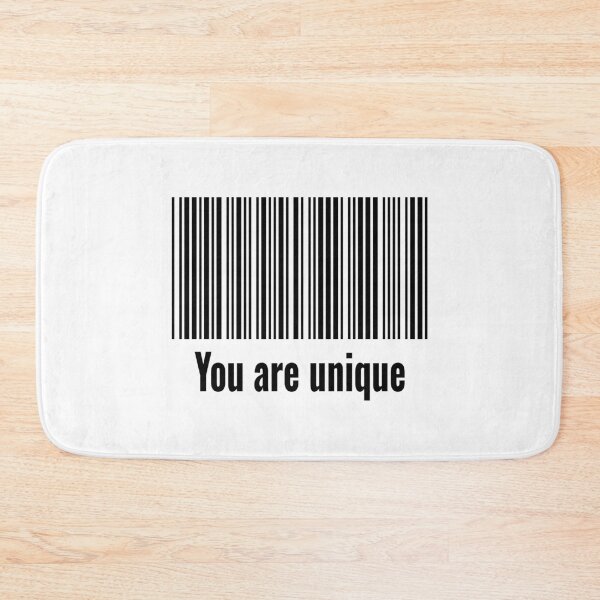 Item preview, Aesthetic Barcode - You Are Unique Motivational Quote designed and sold by JR78.