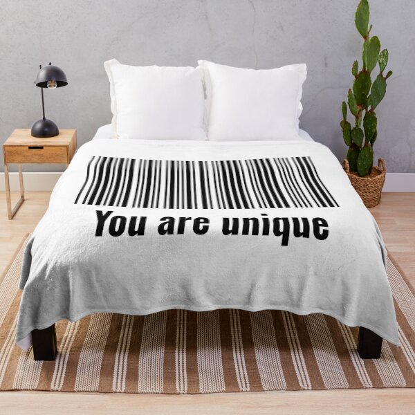 Item preview, Aesthetic Barcode - You Are Unique Motivational Quote designed and sold by JR78.