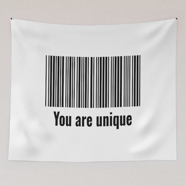 Item preview, Aesthetic Barcode - You Are Unique Motivational Quote designed and sold by JR78.