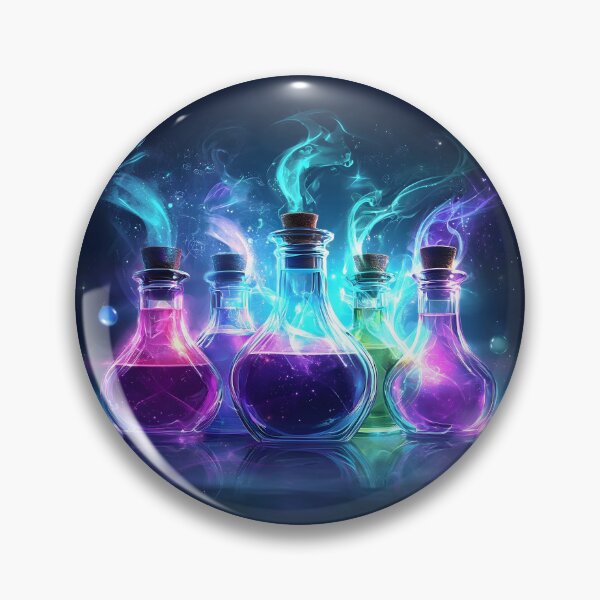 Item preview, Magic Potion Bottles, 3d Render, Electric Purple designed and sold by Checho30.