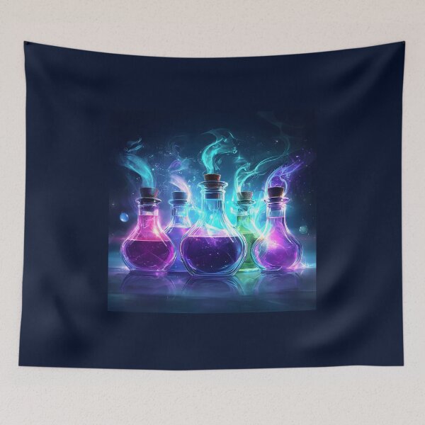Item preview, Magic Potion Bottles, 3d Render, Electric Purple designed and sold by Checho30.