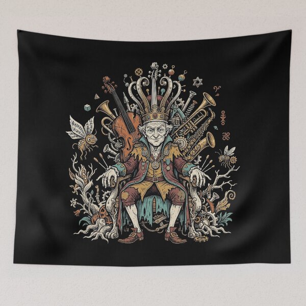 Item preview, King of the Weird — Surreal Alternative Rock Illustration designed and sold by Etch-art.
