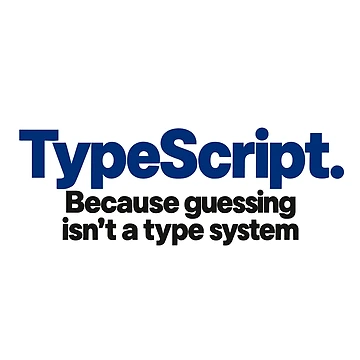 Artwork thumbnail, Type Script Funny Coding Slogan Bold Typography For Programmers by ThreadQuirk