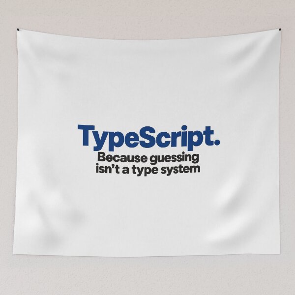 Item preview, Type Script Funny Coding Slogan Bold Typography For Programmers designed and sold by ThreadQuirk.