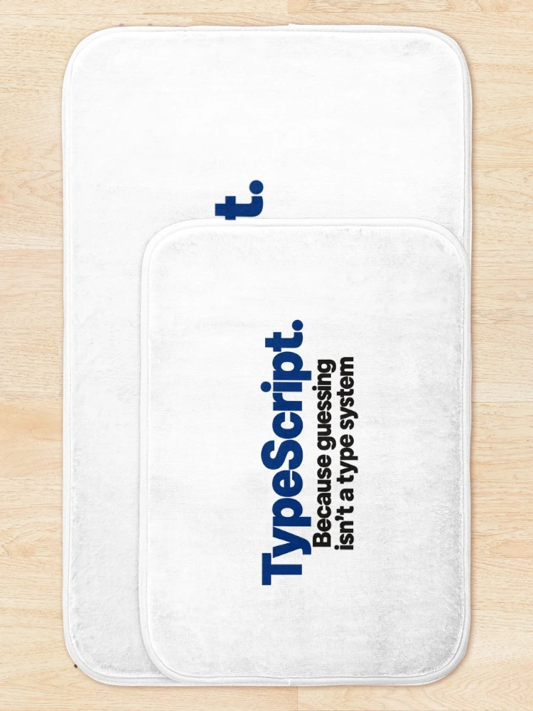 Thumbnail 5 of 6, Bath Mat, Type Script Funny Coding Slogan Bold Typography For Programmers designed and sold by ThreadQuirk.