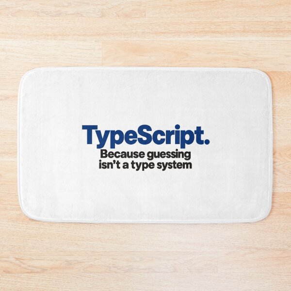 Item preview, Type Script Funny Coding Slogan Bold Typography For Programmers designed and sold by ThreadQuirk.